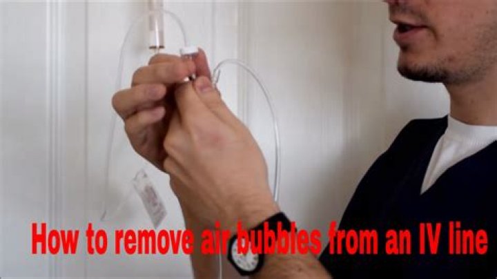 Are air bubbles in a drip dangerous?