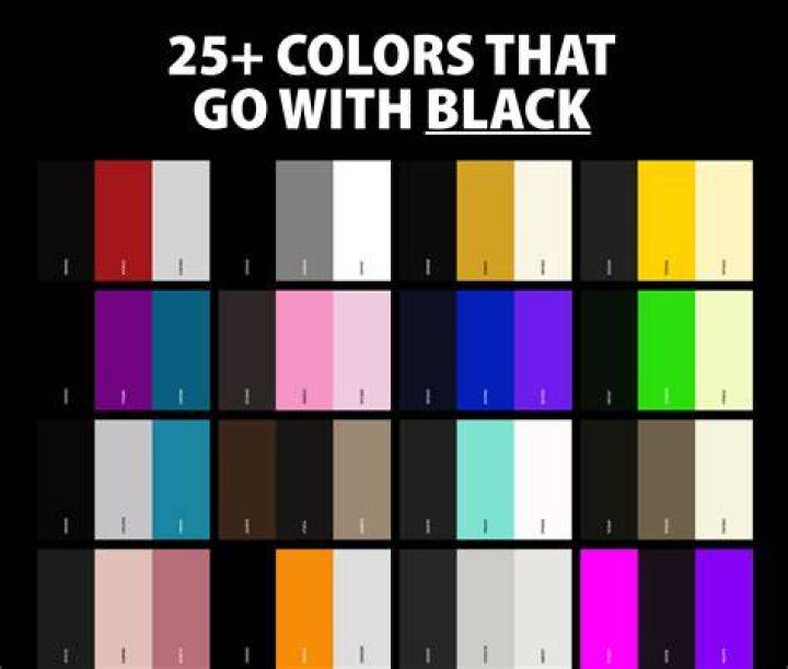 Are there any color combinations that match Black?