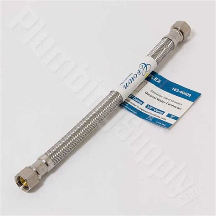 Are there braided stainless steel flex lines for toilets?