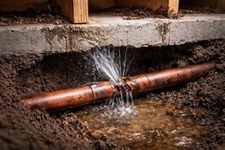 Can a fresh water leak be repaired under a slab?