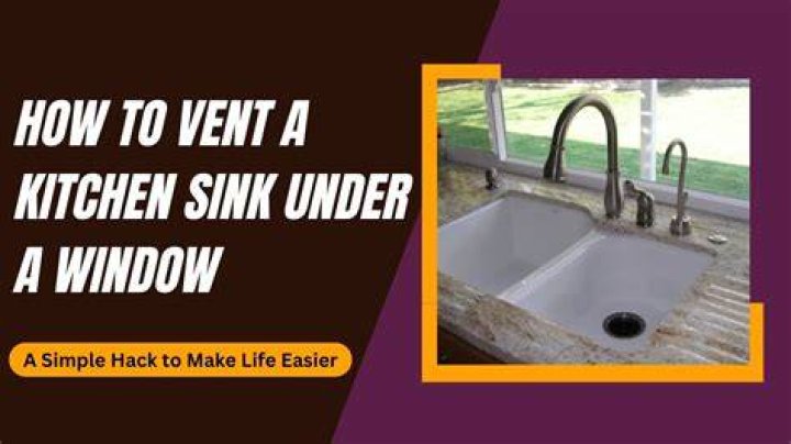 Can a kitchen sink be vented under a window?