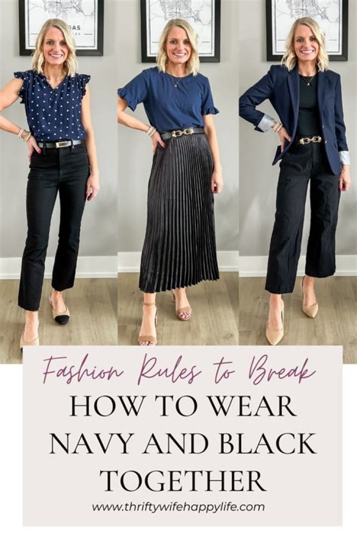 Can black and navy be worn together?
