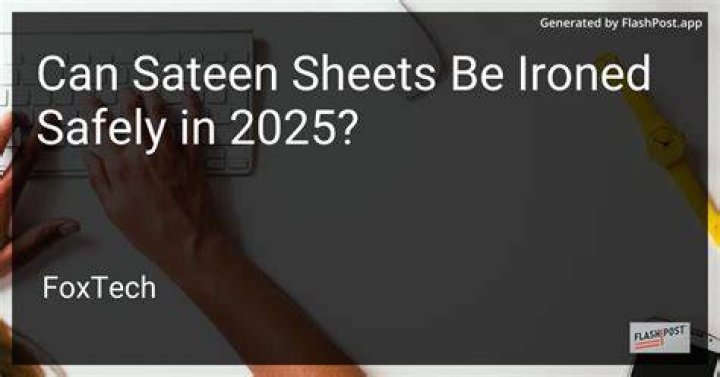 Can cotton sateen be ironed?