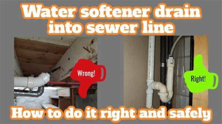 Can I drain my water softener outside?