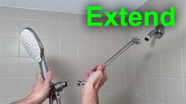 Can I extend my shower head?
