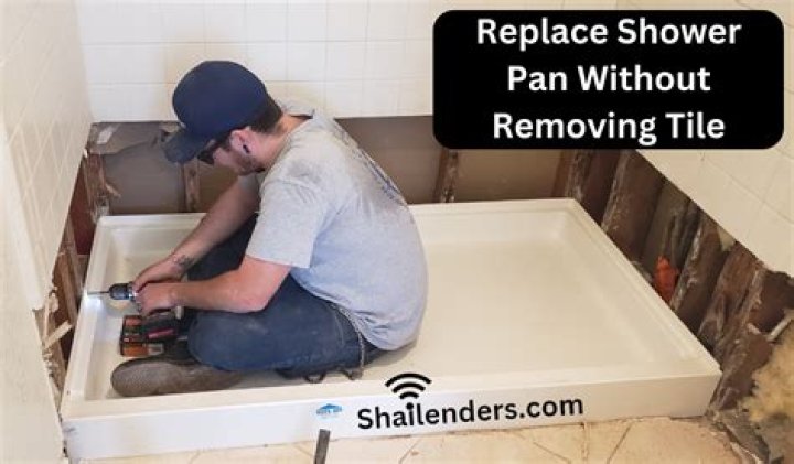 Can I replace a shower pan without removing tile?