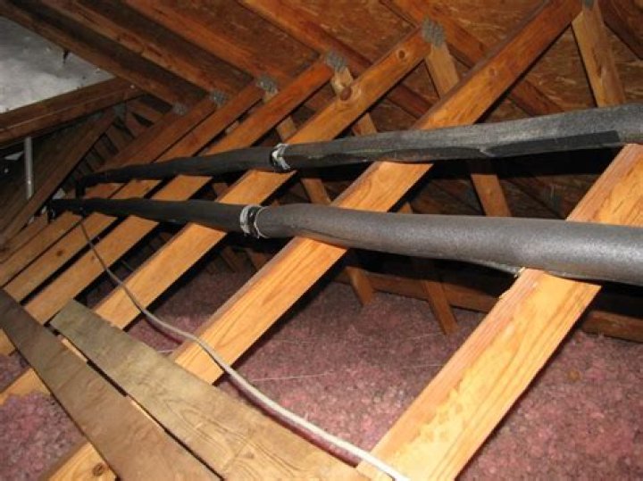 Can I run a water line in the attic?