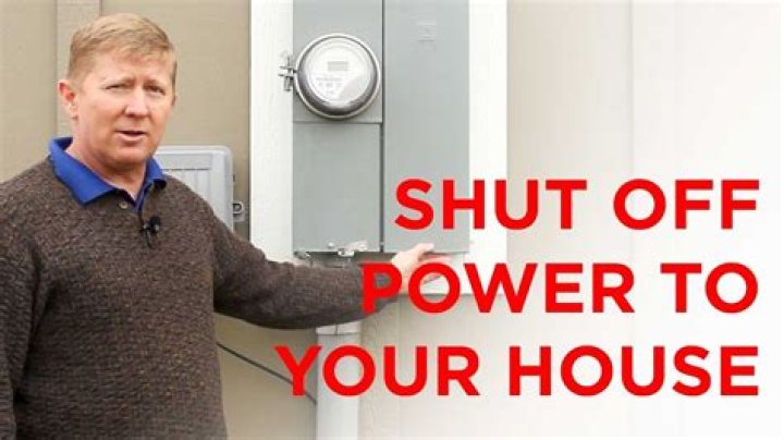 Can I shut off main power to house?