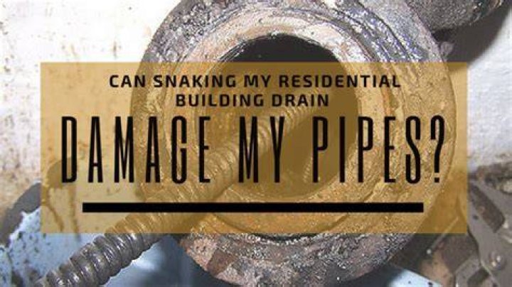 Can snaking damage pipes?