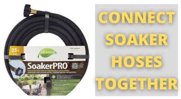 Can soaker hoses be connected together?