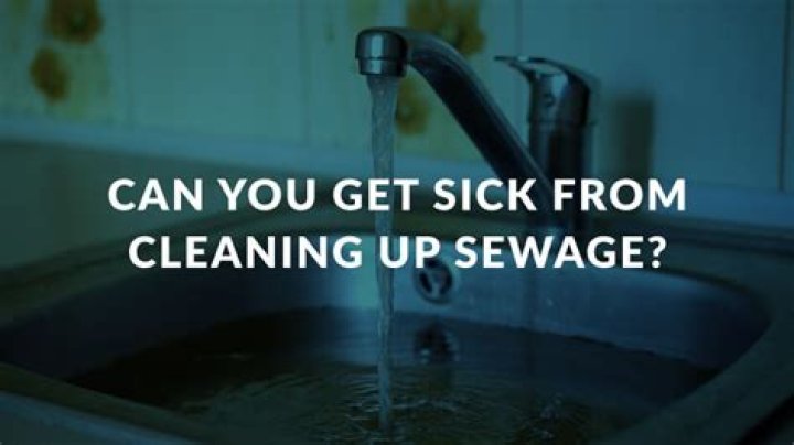 Can you get sick from a sewage leak?