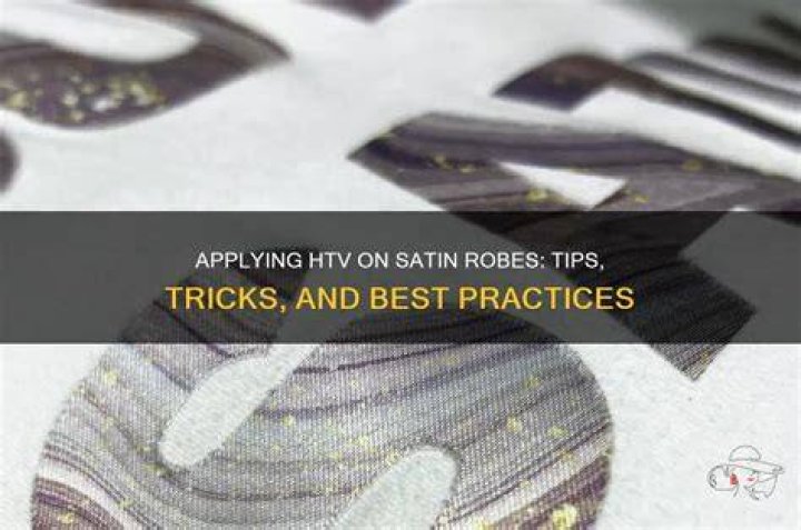 Can you put a patch on satin?