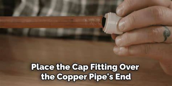 Can you put a PVC cap on copper pipe?