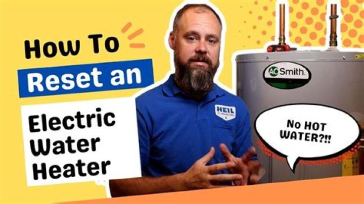 Can you reset an electric water heater?