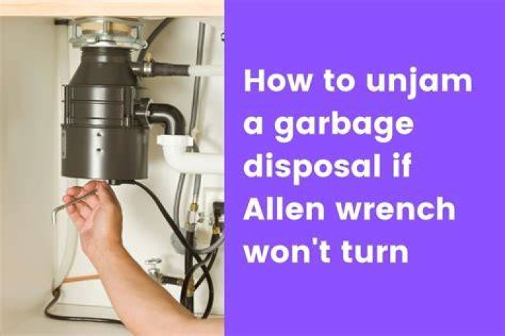 Can you use Allen wrench for garbage disposal?