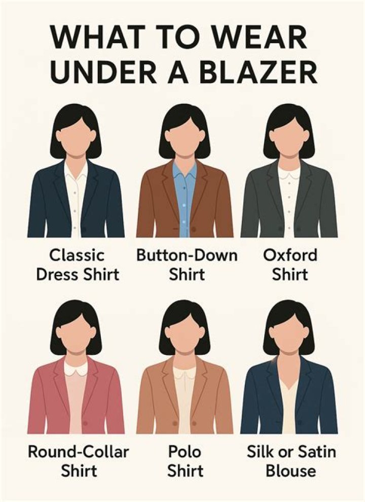 Can you wear at shirt under a blazer?