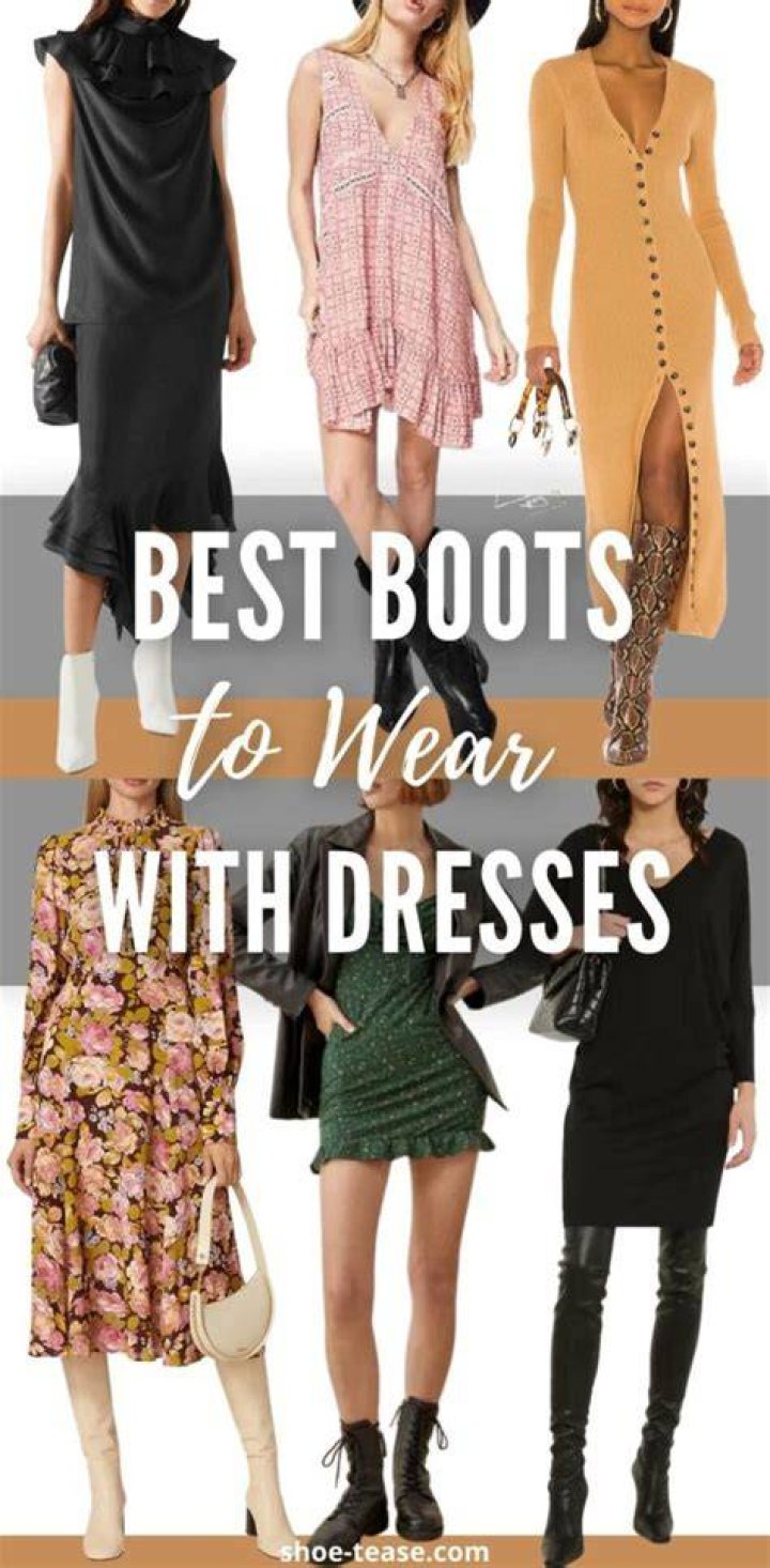Can you wear boots with an evening dress?