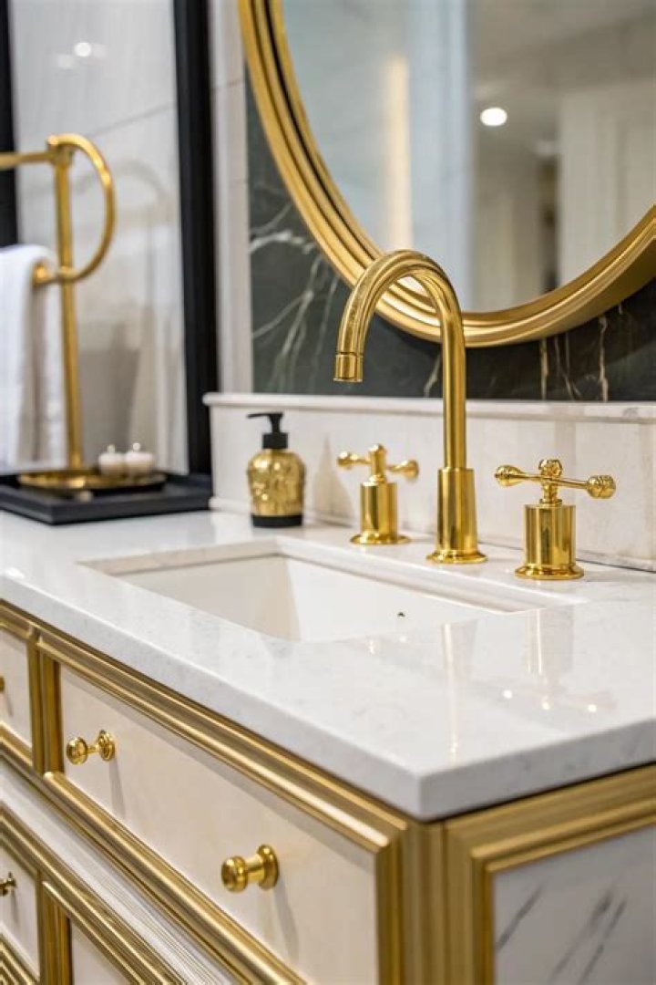 Do gold bathroom fixtures tarnish?
