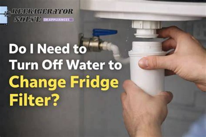 Do I have to turn off water to disconnect fridge?