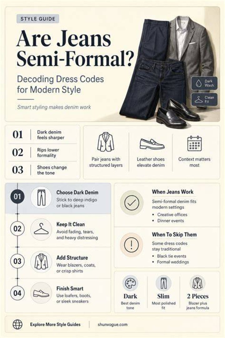 Do jeans count as semi-formal?