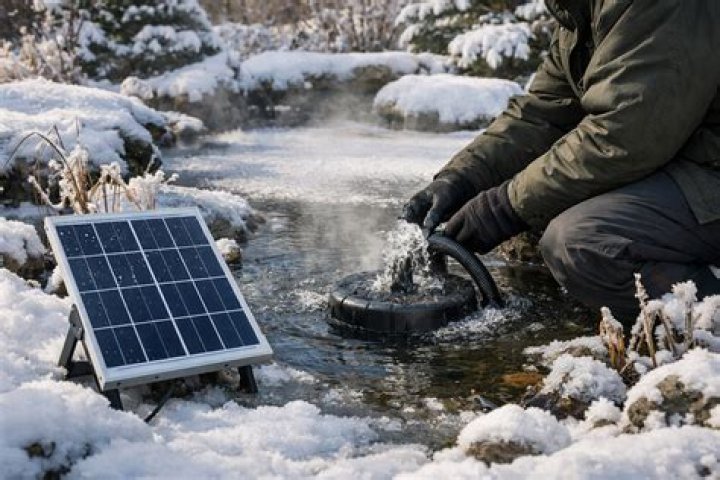 Do pond pumps need to be removed for winter?