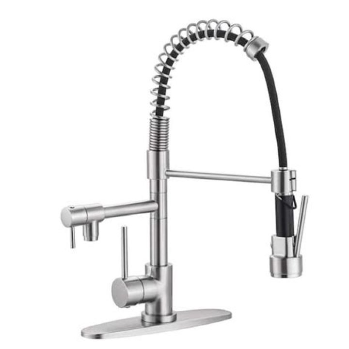 Do pull down faucets swivel?