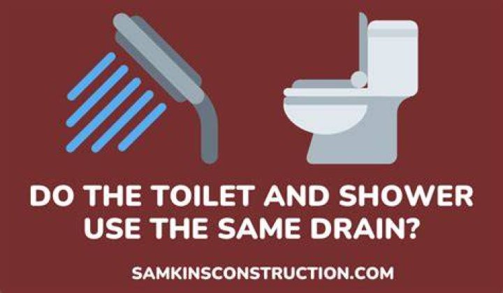 Do showers and toilets use the same drain?