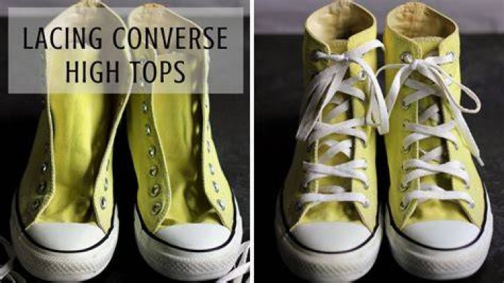 Do you lace Converse high tops to the top?
