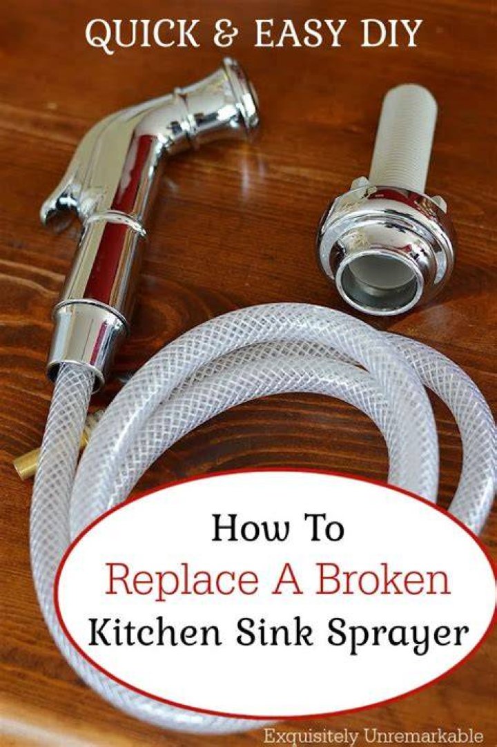 Do you need to replace the sprayer on the kitchen sink?