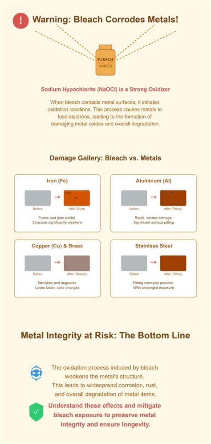 Does bleach react with steel wool?