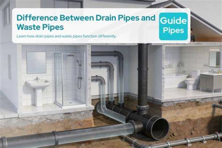 How are drain pipes and waste pipes related?