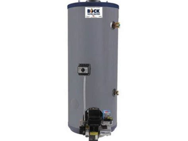 How big is a Bock oil fired water heater?