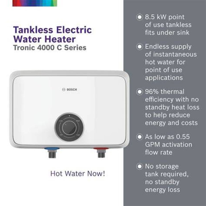 How big is a Bosch tankless water heater?