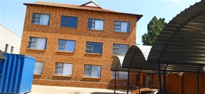 How big is the apartment block in Pretoria?