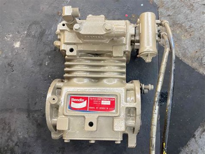 How big is the Bendix Tu-Flo 550 air compressor?