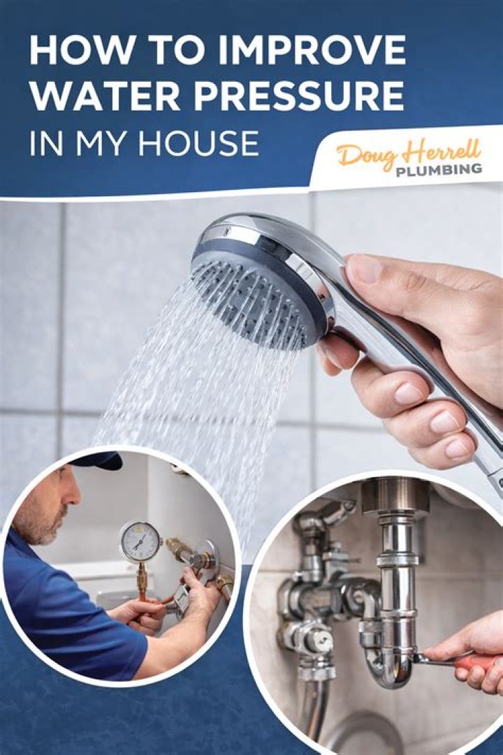 How can I improve the water pressure in my house?