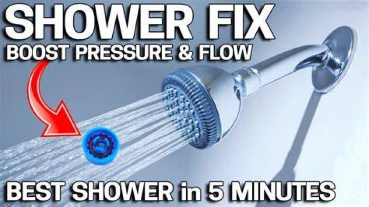 How can I increase the water speed in my shower?