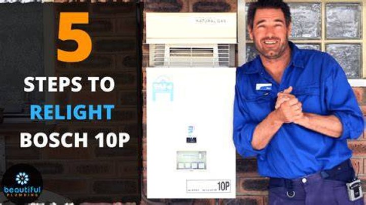How can I Relight my Bosch hot water system?