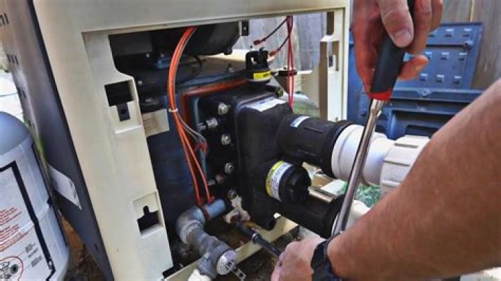 How do I adjust the pressure on my pool heater?