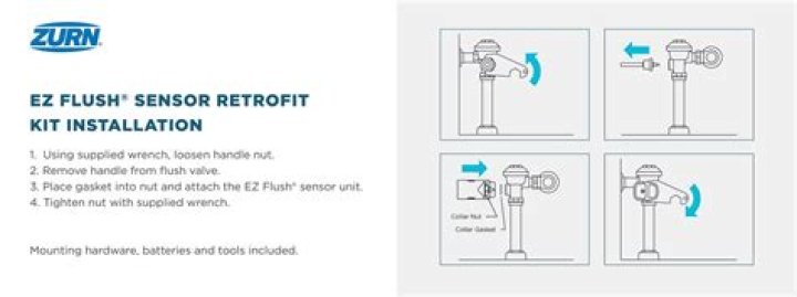 How do I change the battery in my Zurn EZ Flush?