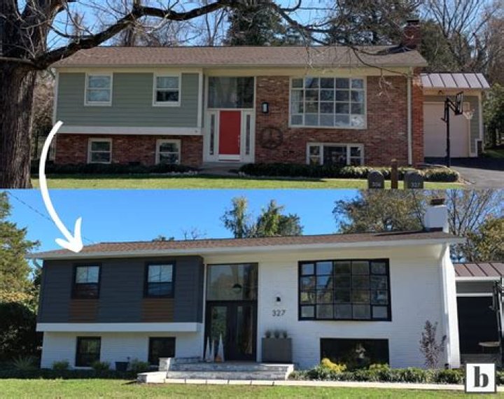 How do I change the look of my split level house?