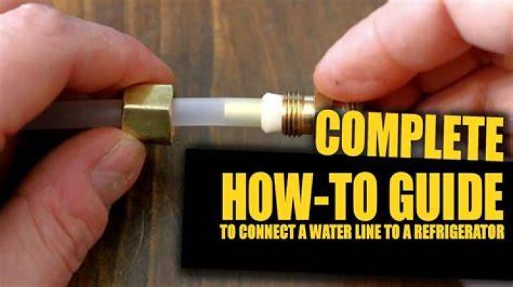 How do I connect an existing copper water line to my refrigerator?
