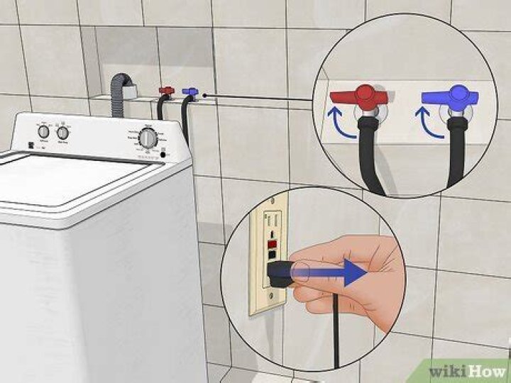 How do I fix an overflowing washing machine drain?