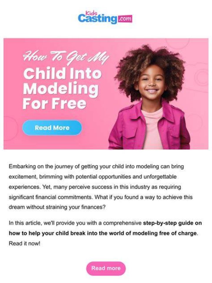 How do I get my child into catalog modeling?