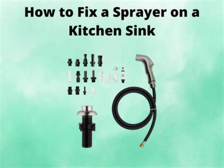 How do I get my sink sprayer unstuck?