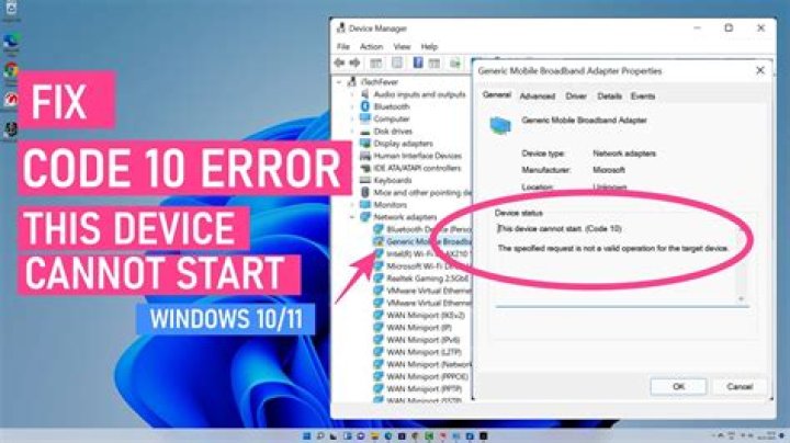 How do I get rid of Code 10 error?