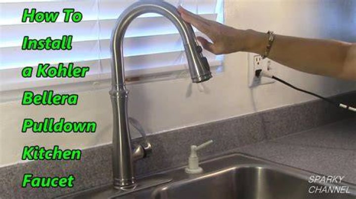 How do I install a new Kohler kitchen faucet?