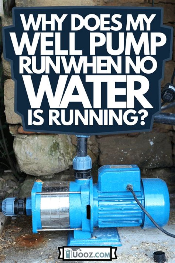 How do I know if my well pump is running?