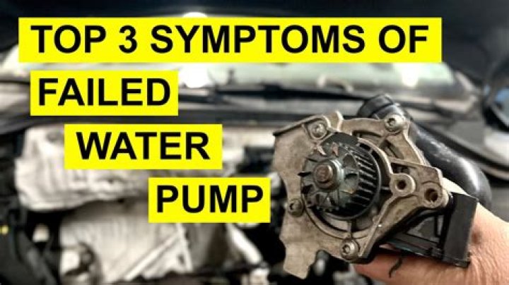 How do I know when my water pump is bad?