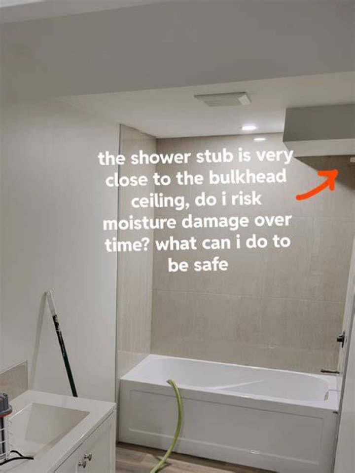 How do I protect my bathroom below the ceiling?